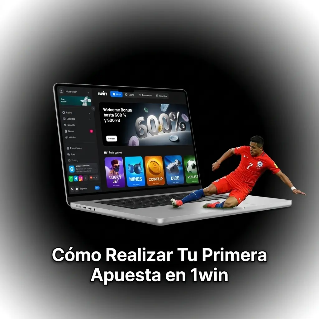 Guía paso a paso para realizar tu primera apuesta en 1win: registro, depósito y confirmación de selección.