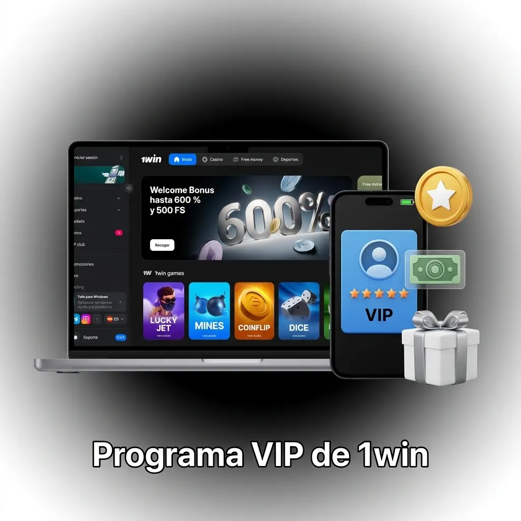 Programa VIP de 1win: niveles de fidelidad con bonos, cashback y beneficios exclusivos para jugadores activos